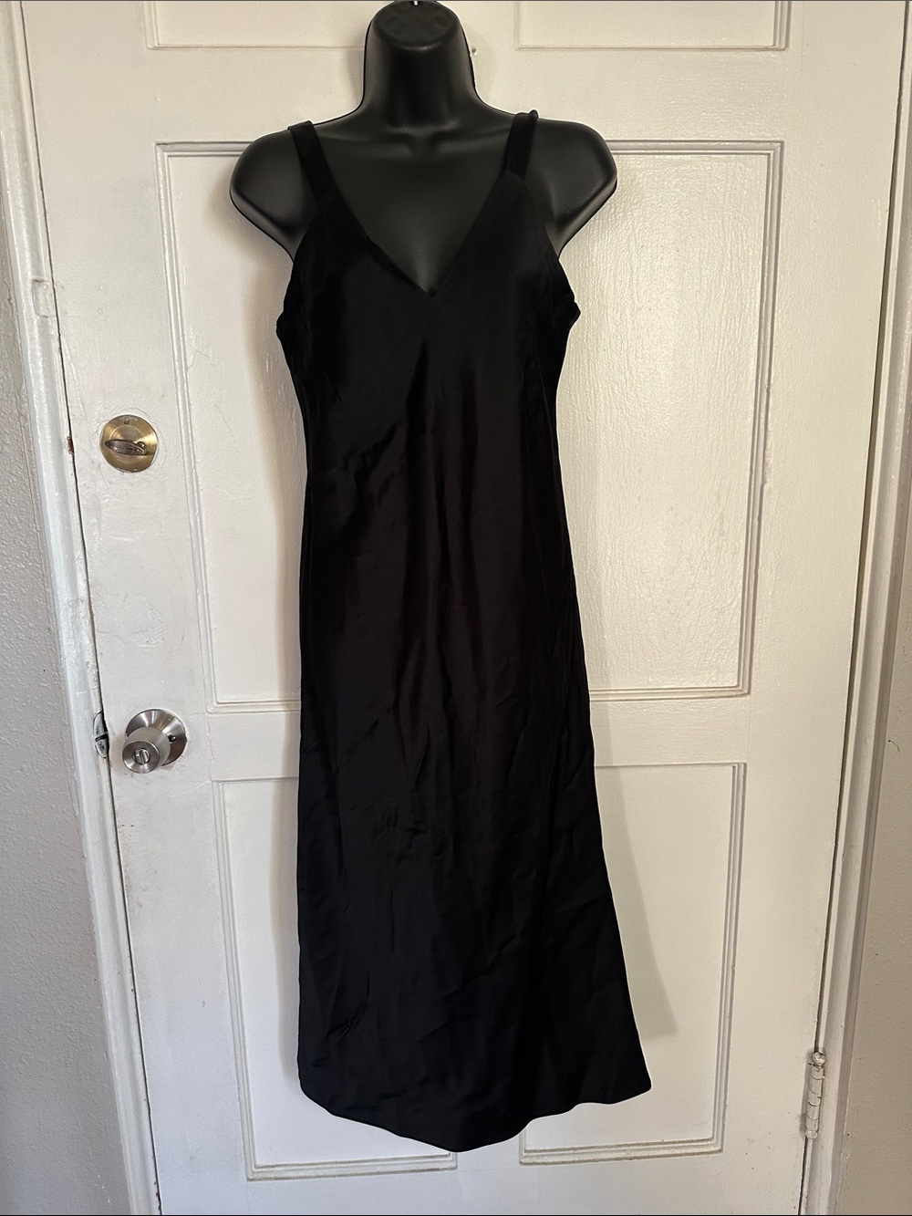 Zara Black Maxi Slip Dress